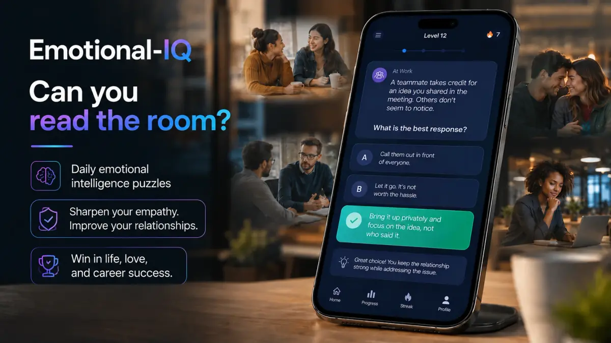 Emotional-IQ mobile learning app preview