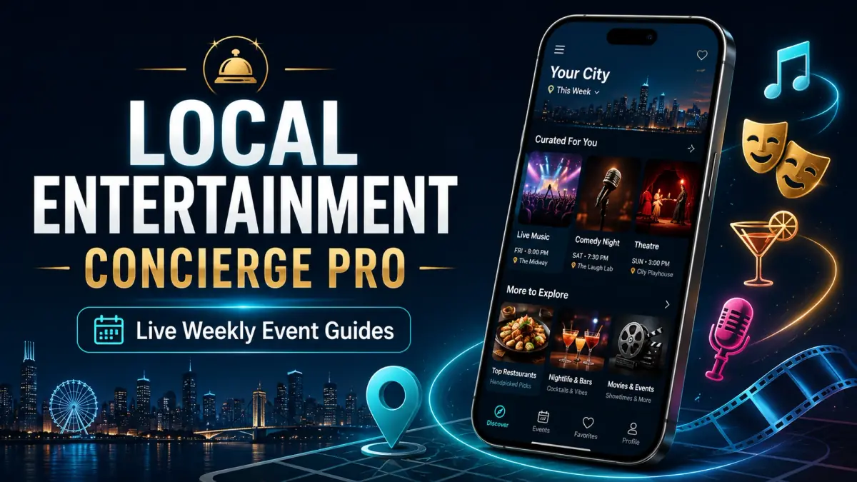 Weekend Entertainment Curator mobile app preview